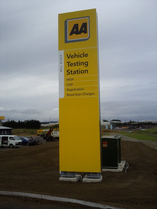AA Vehicle Testing Pylon Sign #2
